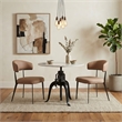 ZUO Mufid Marble and Iron Bistro Table in White & Black