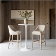 Auray Bar Table White