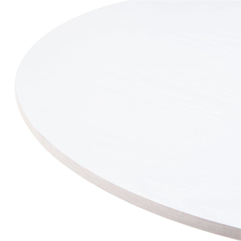 Auray Bar Table White & Gold