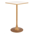 Spot Bar Table Beige & Gold