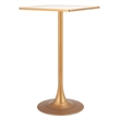 Spot Bar Table Beige & Gold
