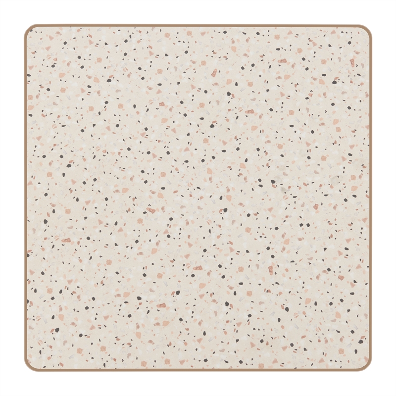 Spot Bar Table Beige & Gold