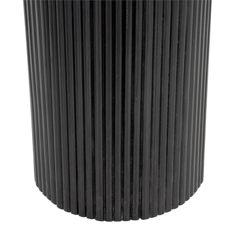 ZUO Izola Marble Top and Solid Wood Base Console Table in White & Black