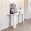 ZUO Risan Acacia Wood Top Console Table in Whitewashed