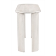 ZUO Risan Acacia Wood Top Console Table in Whitewashed