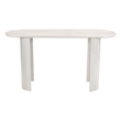 ZUO Risan Acacia Wood Top Console Table in Whitewashed