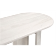 ZUO Risan Acacia Wood Top Console Table in Whitewashed
