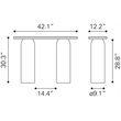 Luxor Console Table Multicolor