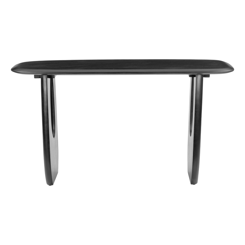 ZUO Arasan Solid Acacia Wood Console Table in Black