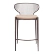 Silues Counter Stool (Set of 2) Taupe & Brown