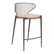 Silues Counter Stool (Set of 2) Taupe & Brown