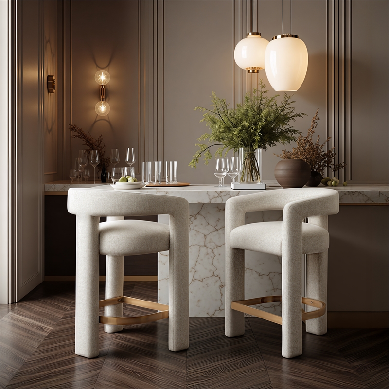 saiko counter stool beige