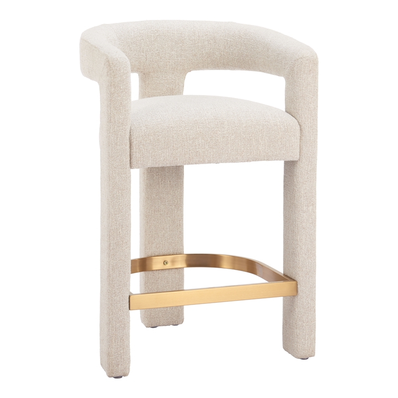 saiko counter stool beige