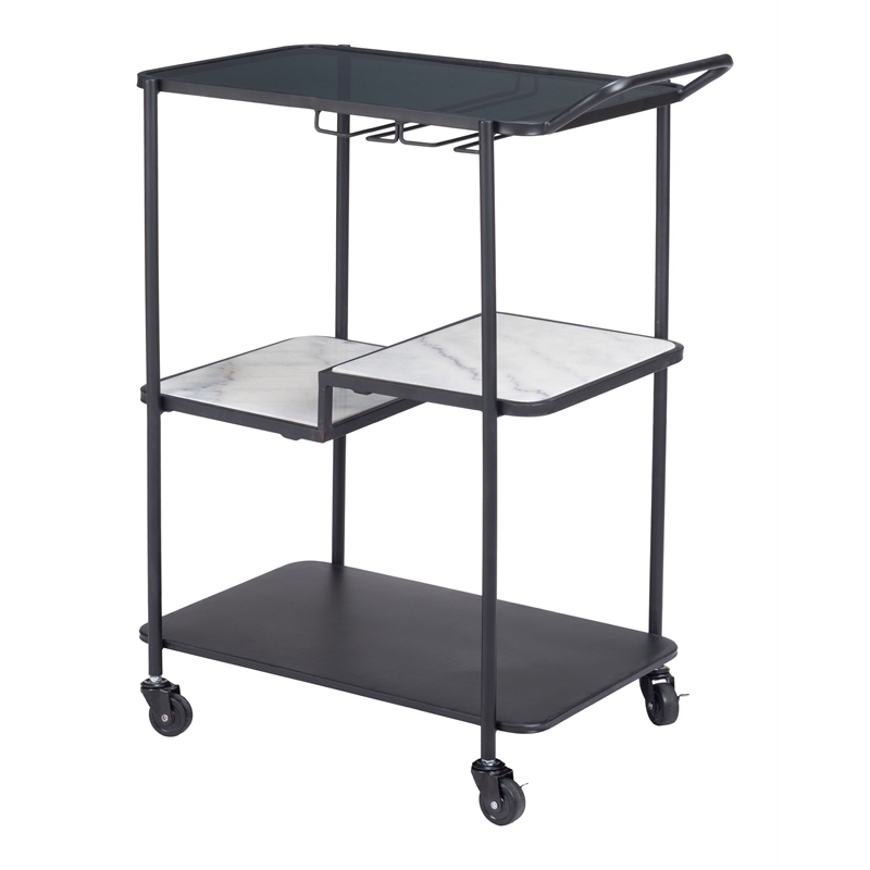 Constanza Bar Cart Black