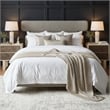 ZUO Dusa Polyester Fabric Upholstered Queen Bed in Green