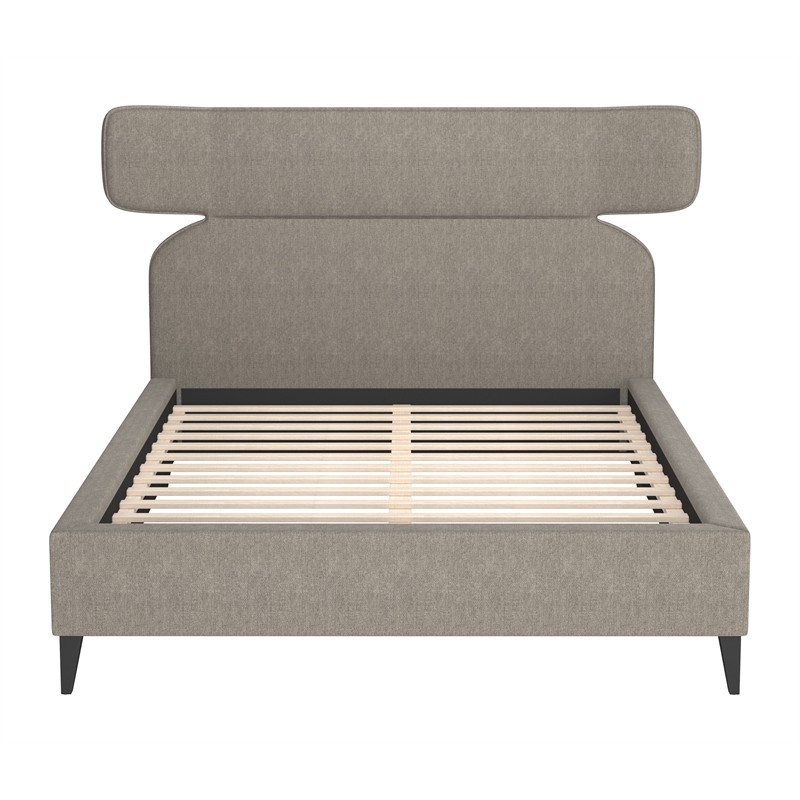 ZUO Dusa Polyester Fabric Upholstered Queen Bed in Green