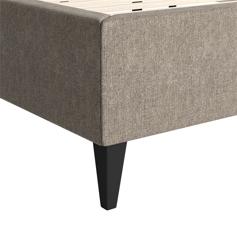 ZUO Dusa Polyester Fabric Upholstered Queen Bed in Green