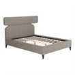 ZUO Dusa Polyester Fabric Upholstered Queen Bed in Green