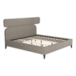 ZUO Dusa Polyester Fabric Upholstered King Bed in Green