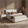 Baris Queen Bed Ivory