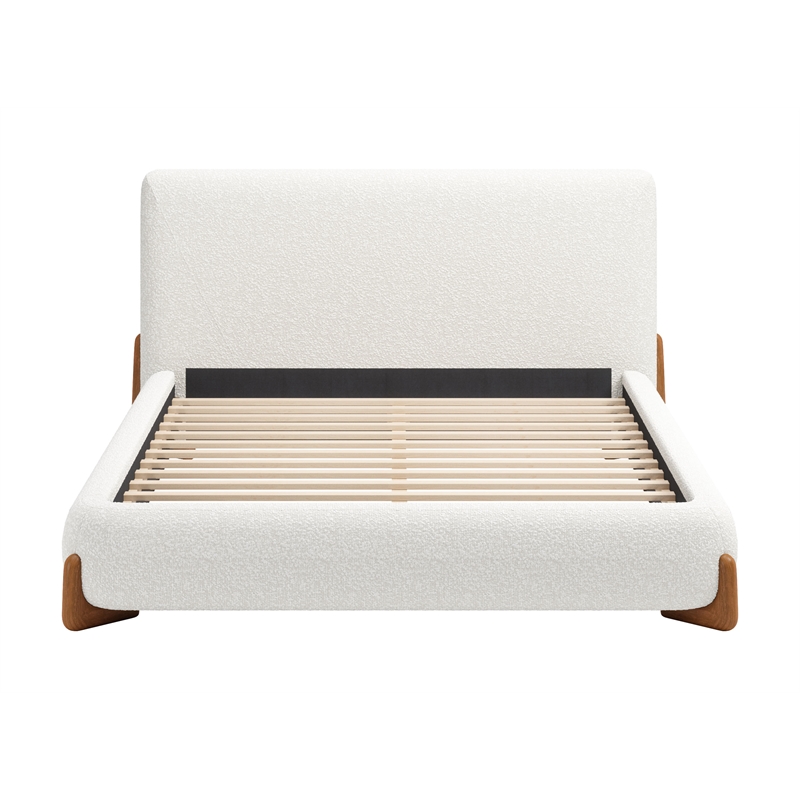 Baris Queen Bed Ivory
