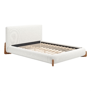 Baris Queen Bed Ivory