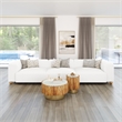 ZUO Tayte Lush Cord Style Fabric Upholstered Sofa in White