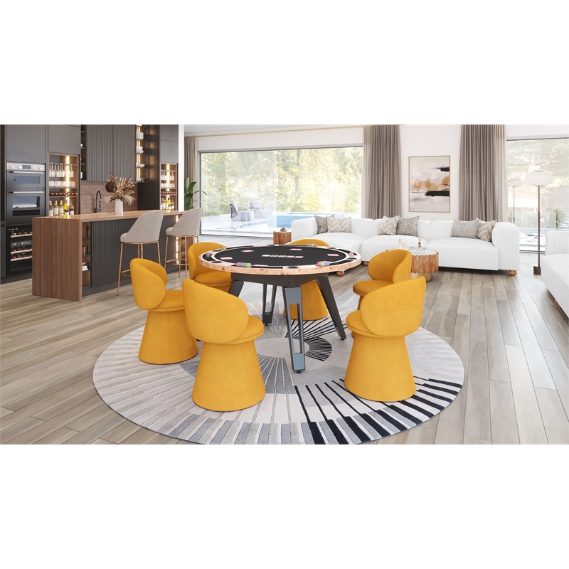 ZUO Tayte Lush Cord Style Fabric Upholstered Sofa in White