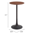 Auray Bar Table Brown