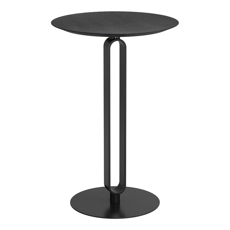 ZUO Derry MDF Top and Steel Frame Counter Table in Black