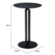 ZUO Derry MDF Top and Steel Frame Counter Table in Black