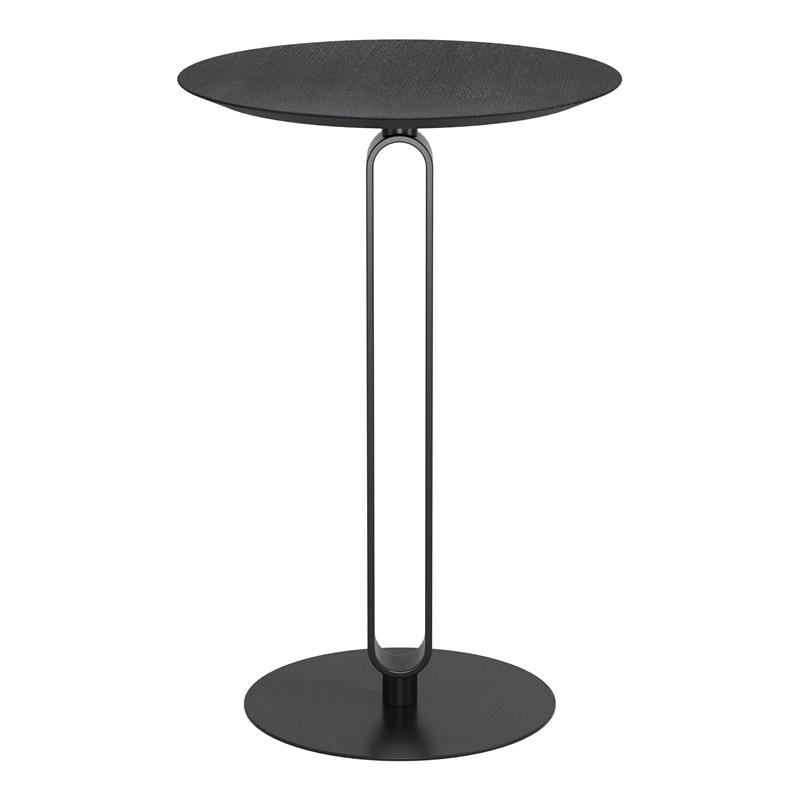 ZUO Derry MDF Top and Steel Frame Counter Table in Black