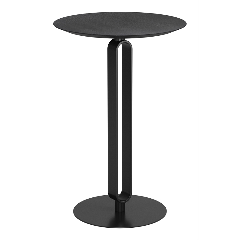 ZUO Derry MDF Top and Steel Frame Counter Table in Black