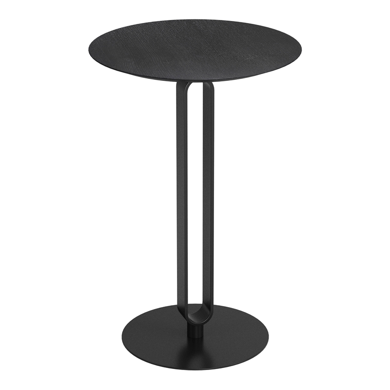 ZUO Derry MDF Top and Steel Frame Counter Table in Black