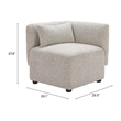 Simu Corner Chair Dune Greige