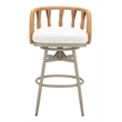 ZUO Safal Powder Coated Aluminum Swivel Barstool in Multi-Color