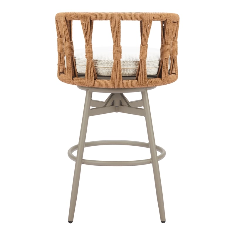 ZUO Safal Powder Coated Aluminum Swivel Barstool in Multi-Color