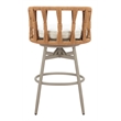 ZUO Safal Powder Coated Aluminum Swivel Barstool in Multi-Color