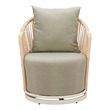 ZUO Lanai Swivel Chair with Removable/Washable Cushion Cover in Multi-Color
