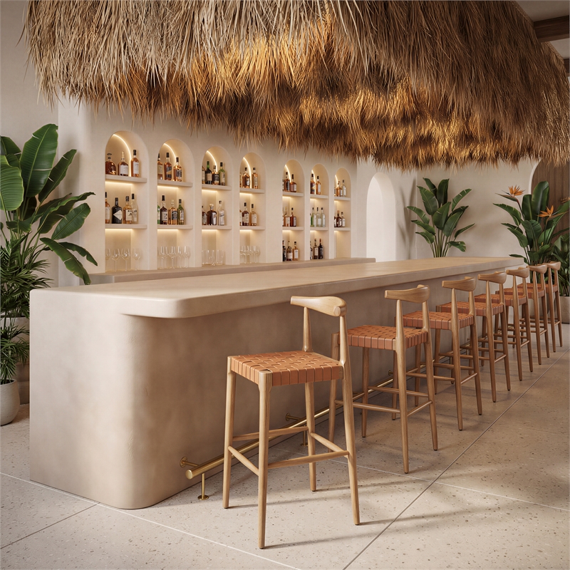 Bandani Barstool Tan