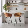 Juno Barstool (Set of 2) Brown