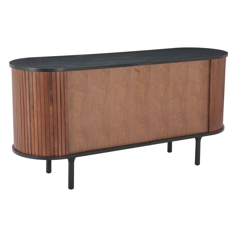 Koriana Sideboard Black & Walnut