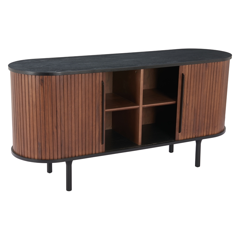 Koriana Sideboard Black & Walnut