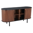 Koriana Sideboard Black & Walnut