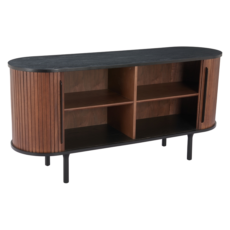 Koriana Sideboard Black & Walnut