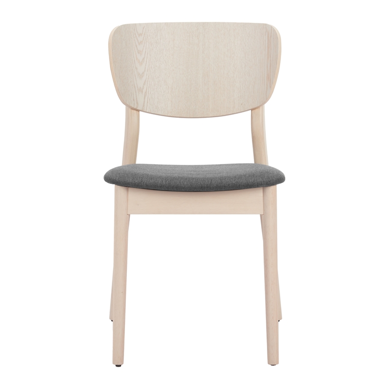 Kellua Dining Chair (Set of 2) Gray & Natural