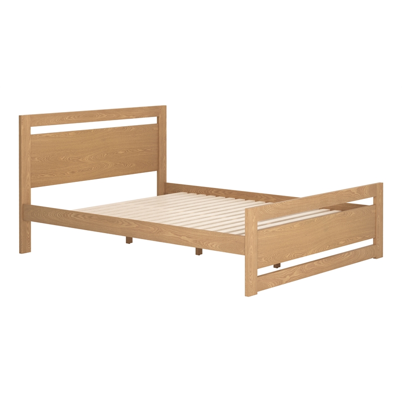 ZUO Repos Engineered Wood and Plywood Queen Bed in Brown