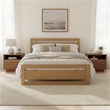 ZUO Repos Engineered Wood and Plywood Queen Bed in Brown