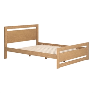 ZUO Repos Engineered Wood and Plywood Queen Bed in Brown
