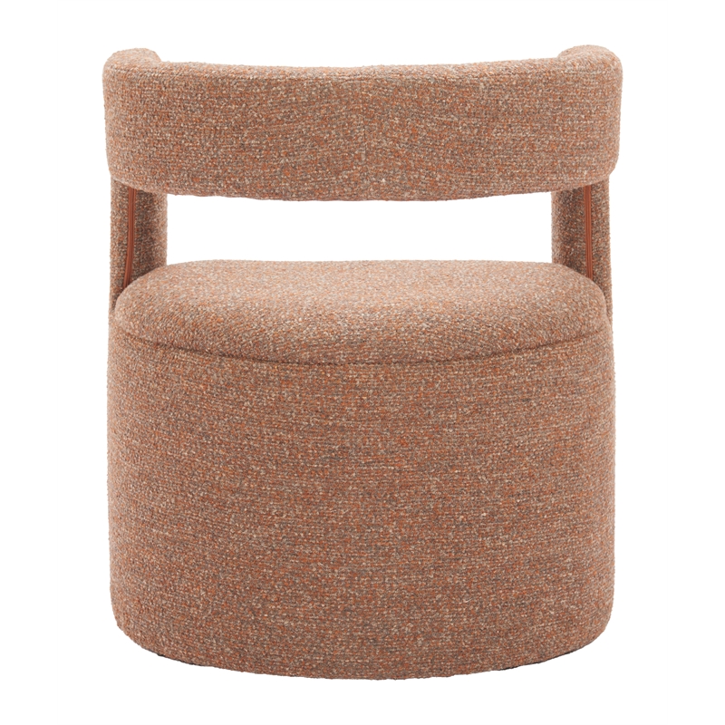 Atria Accent Chair & Ottoman Tawny Brown